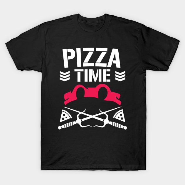 Pizza Time Raph T-Shirt by pixelcat